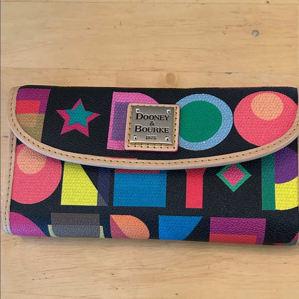 Dooney & Bourke Colorful Art Deco Wallet